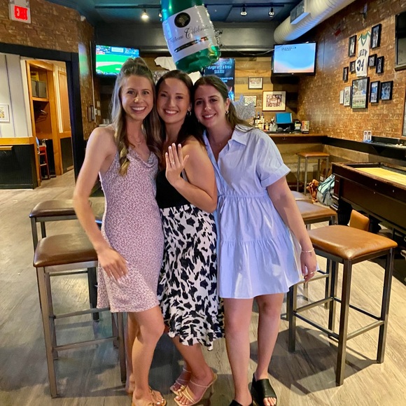 Light Blue Button Down Dress - Picture 3 of 3